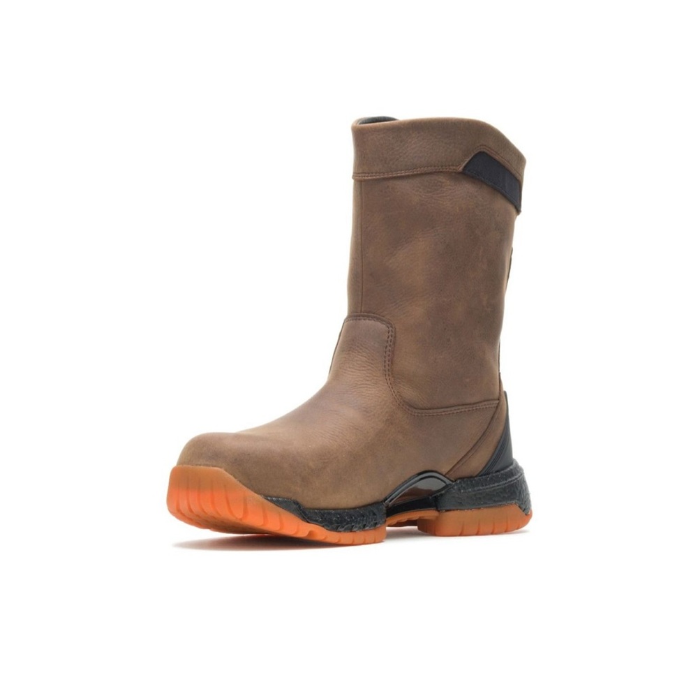 Men's Rugged Brown and Black Boots